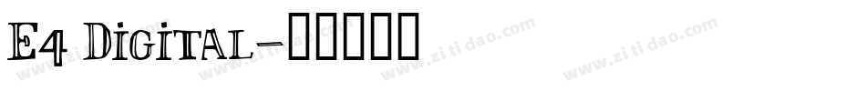 E4 Digital字体转换